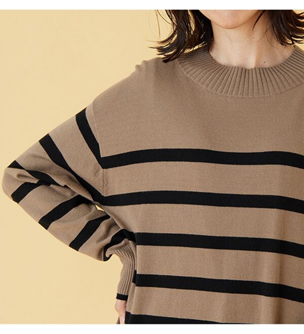 BELLUNA（ベルーナ）の「もちもち素材ハイネックニットプルオーバー（ニット・セーター）」｜詳細画像