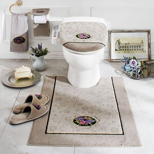 「シェニール織トイレタリー（ロゼ）（トイレマット）」｜詳細画像