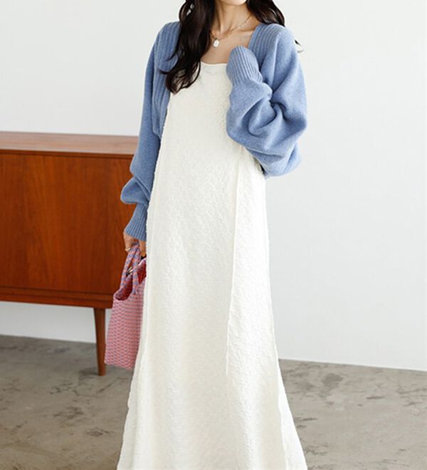 GeeRA（ジーラ）の「ぽこぽこカットジャカードキャミワンピース（その他ワンピース）」｜詳細画像