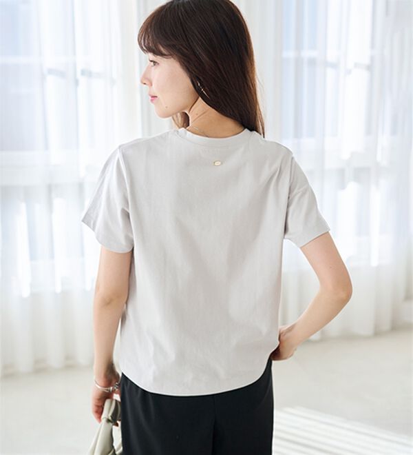 RANAN（ラナン）の「【5つの機能付】ひんやり着回し抜群ベーシックＴシャツ＜選べる着丈＞（Tシャツ）」｜詳細画像