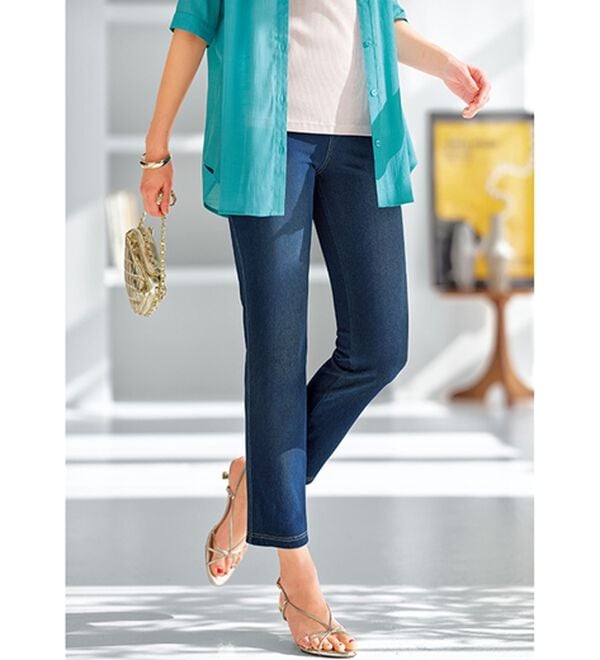 BELLUNA（ベルーナ）の「スラブ素材スキッパーデザインシャツチュニック（チュニック）」｜詳細画像