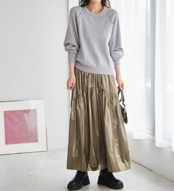 RANAN（ラナン）の「パチパチしにくい！大人のきれいめトレーナーニット（ニット・セーター）」｜詳細画像