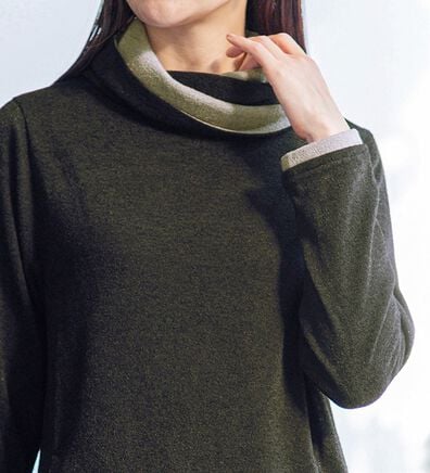 BELLUNA（ベルーナ）の「衿デザイン配色チュニック（チュニック）」