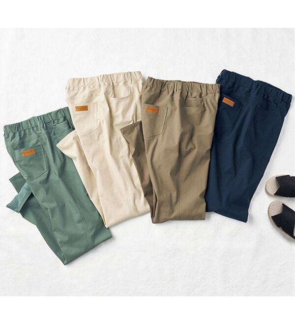 BELLUNA（ベルーナ）の「綿混スーパーストレッチパンツ（フルレングスパンツ）」｜詳細画像