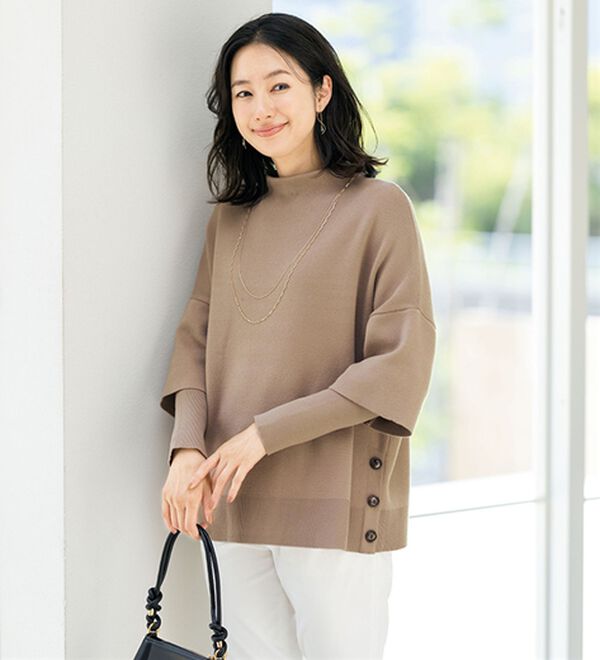 ルフラン（ルフラン）の「【２色組】すっきり見せ＊重ね着風ニット（ニット・セーター）」｜詳細画像