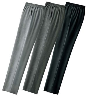 ルフラン（ルフラン）の「【３本組】日本製　お手入れラクラク上品パンツ（フルレングスパンツ）」｜3本組