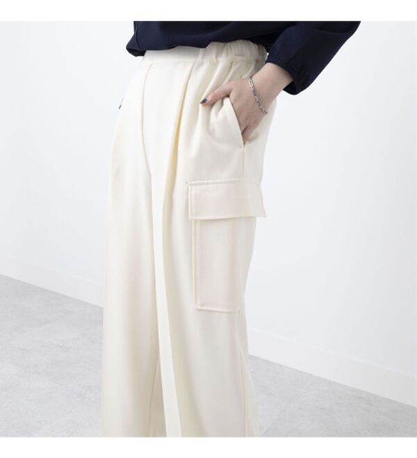 BELLUNA（ベルーナ）の「きれい見え素材ベイカーパンツ（フルレングスパンツ）」｜詳細画像