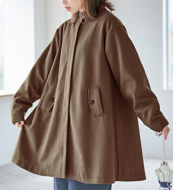 ウール調テントラインコート - ベルーナ【公式】