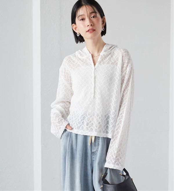 RANAN（ラナン）の「レースフーディートップス（カットソー）」｜詳細画像