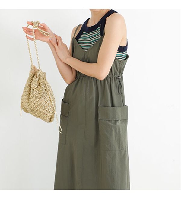 GeeRA（ジーラ）の「ミリタリーナイロンジャンパースカート（ロングスカート）」｜詳細画像