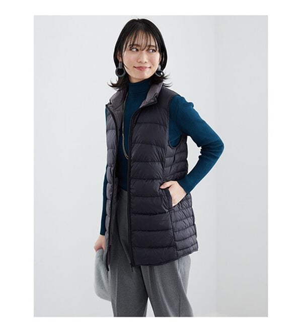 BELLUNA（ベルーナ）の「フレンチダウン使いロング丈ベスト（ベスト）」｜詳細画像