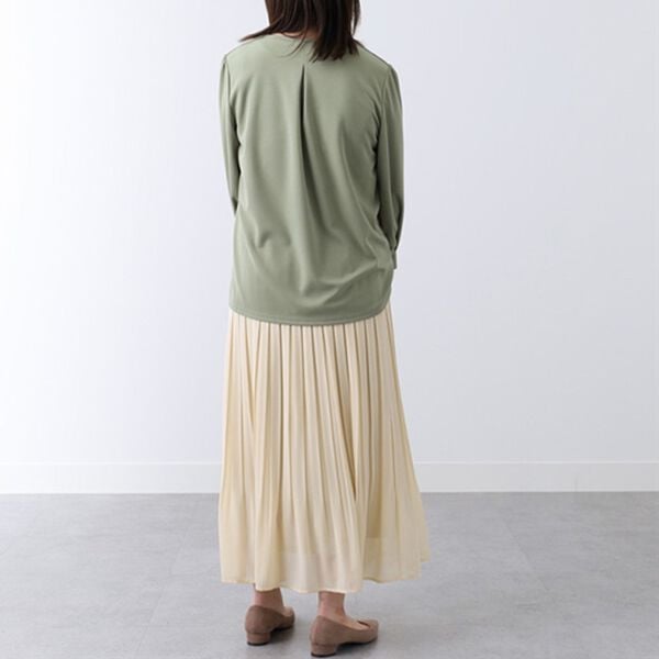 BELLUNA（ベルーナ）の「シフォンプリーツカラースカート（ロングスカート）」｜詳細画像