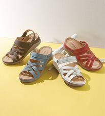 BELLUNA（ベルーナ）の「レザー調クロスデザイン２ＷＡＹサンダル（サンダル・ミュール）」