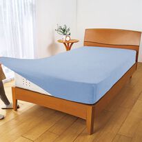 「ぐーんと伸びてぴったりフィットシーツ　タオル地（敷布団カバー・シーツ）」