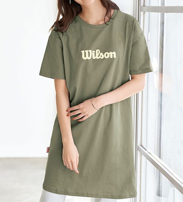BELLUNA（ベルーナ）の「＜Ｗｉｌｓｏｎ＞コットン１００％ビッグＴシャツ（チュニック）」｜詳細画像