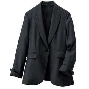 RANAN（ラナン）の「洗える！ピークドラペルジャケット（テーラードジャケット）」｜ネイビー