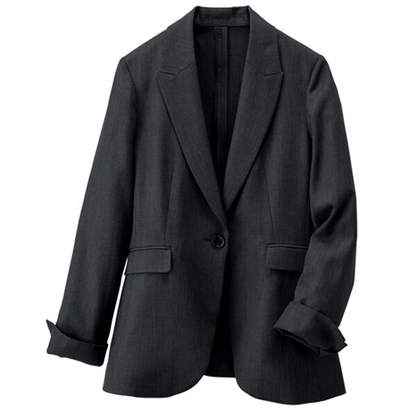 RANAN（ラナン）の「洗える！ピークドラペルジャケット（テーラードジャケット）」｜ネイビー