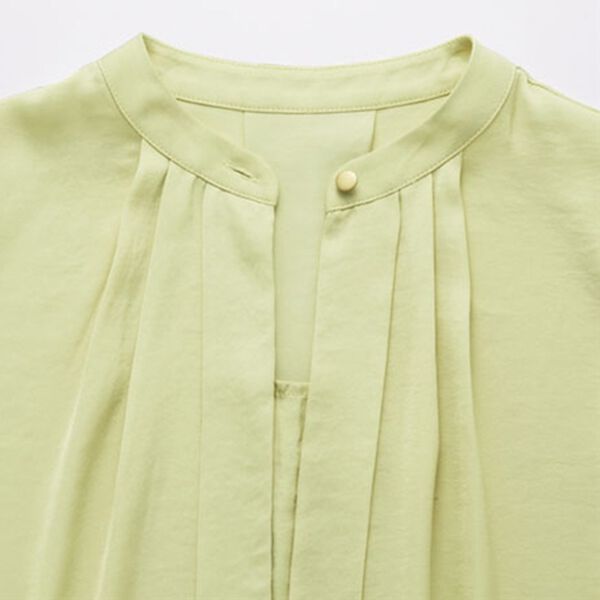 RANAN（ラナン）の「２ＷＡＹネックビンテージサテンブラウス（ブラウス）」｜詳細画像