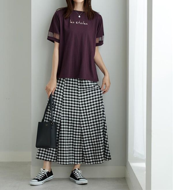 BELLUNA（ベルーナ）の「【接触冷感】ヒンヤリ冷感！箔プリントロゴプルオーバー（カットソー）」｜詳細画像