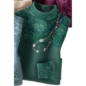 「華やぎ美人の綿１００％レースインナー（肌着・インナーウェア）」｜エメグリーン