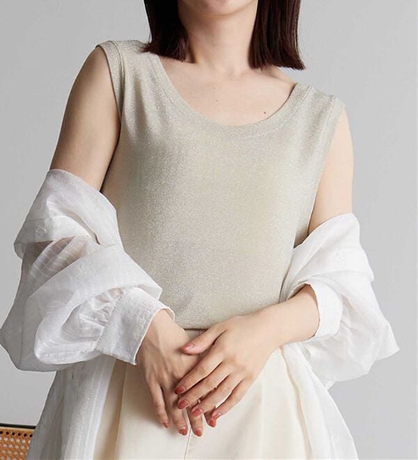 RANAN（ラナン）の「ひんやり！ラメタンクトップ（タンクトップ・キャミソール）」｜詳細画像