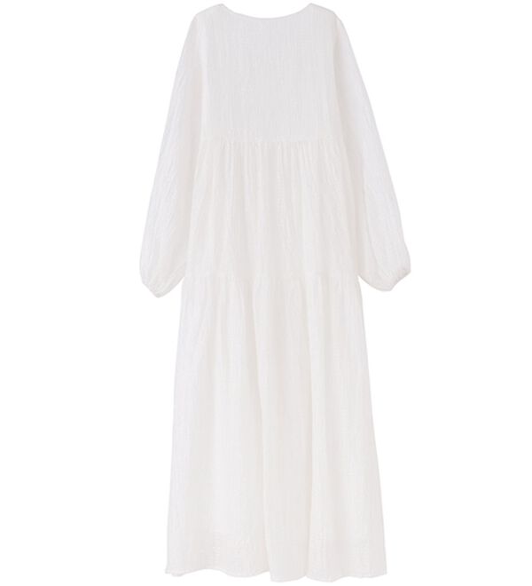 RANAN（ラナン）の「シアーチェックドロストギャザーティアードワンピ（その他ワンピース）」｜詳細画像