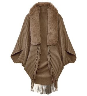 BELLUNA（ベルーナ）の「ボリュームファーニットボレロ（その他カーディガン）」｜モカ