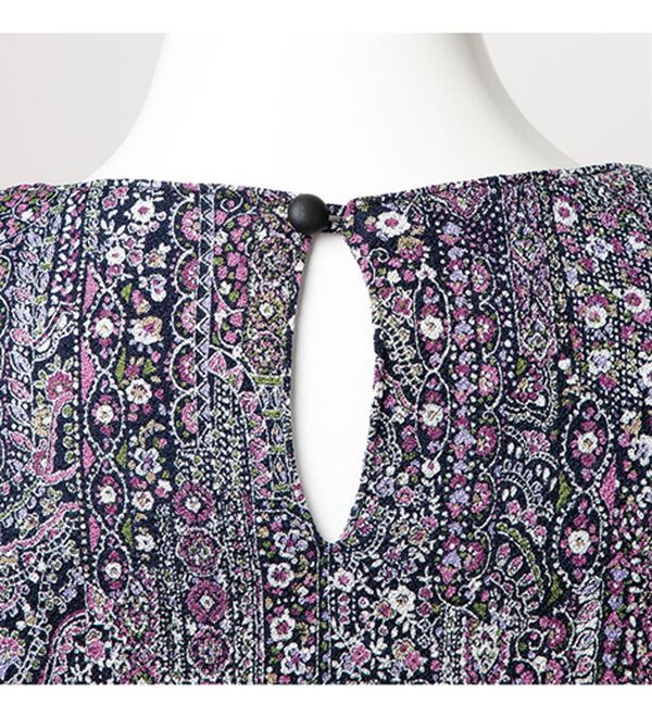 ルフラン（ルフラン）の「日本製　ニットちりめんブラウス（ブラウス）」｜詳細画像