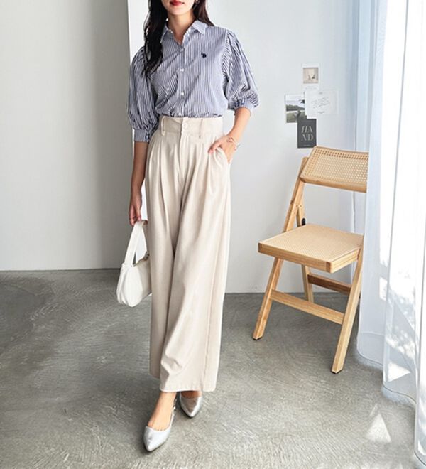 GeeRA（ジーラ）の「【Ｕ．Ｓ．　ＰＯＬＯ　ＡＳＳＮ．】ボリューム袖シャツブラウス（ブラウス）」｜詳細画像