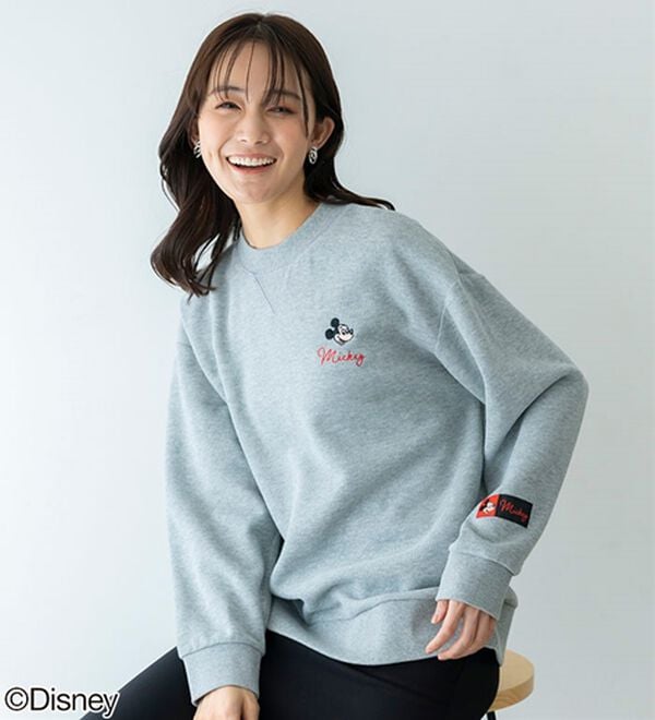 BELLUNA（ベルーナ）の「＜Ｄｉｓｎｅｙ＞刺しゅうデザイントレーナー（トレーナー・スウェット）」｜詳細画像