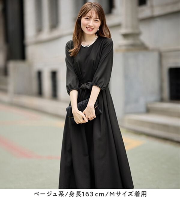 alotta（アロッタ）の「【３点セット】入学式卒業式に！ママに嬉しい洗えるワンピセレモニースーツ＜７号～２３号＞（ワンピースセットスーツ）」｜詳細画像