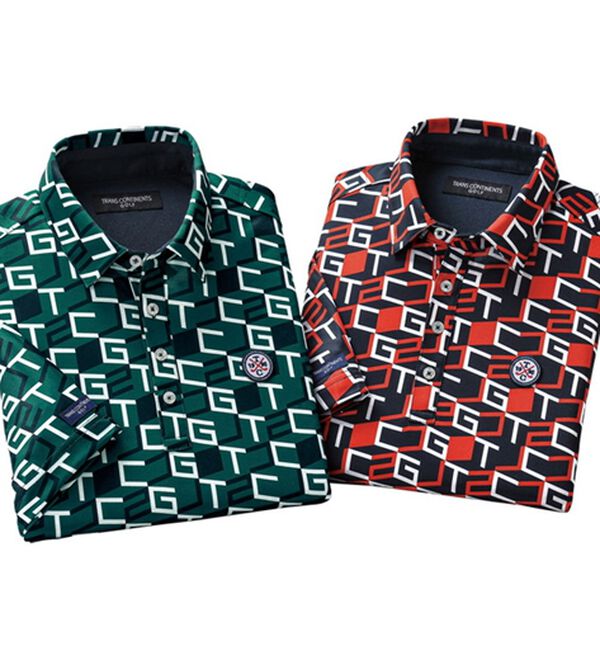 「【２色組】＜トランスコンチネンツ＞グーンと動ける立体裁断ポロシャツ（メンズシャツ）」｜2色組