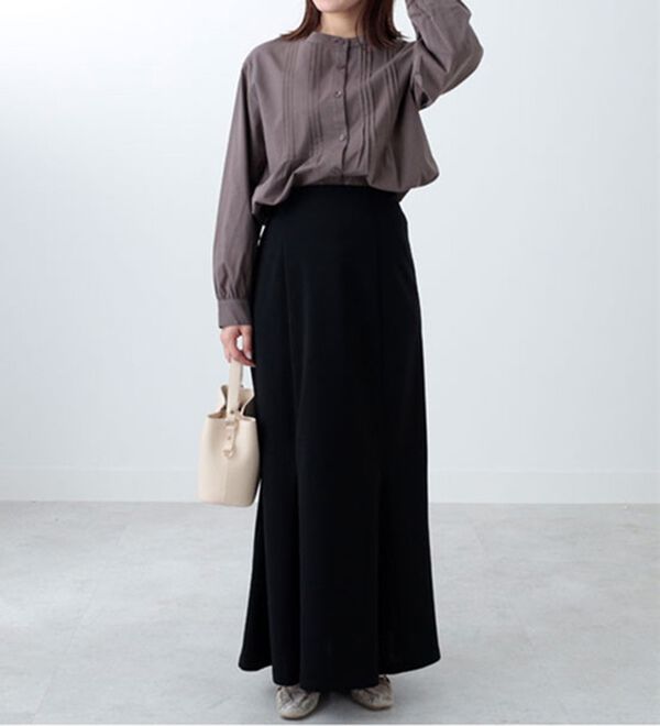 BELLUNA（ベルーナ）の「綿レーヨン素材ピンタックシャツチュニック（チュニック）」｜詳細画像