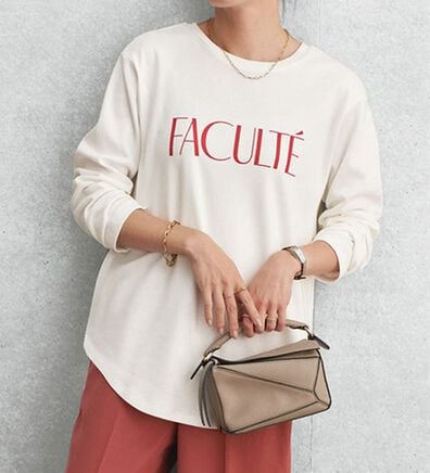 BELLUNA（ベルーナ）の「綿混ロゴＴシャツ（Tシャツ）」