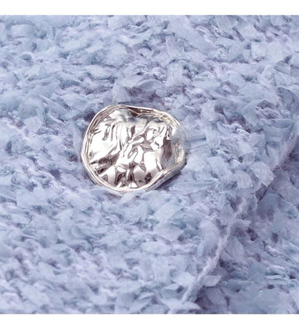 RANAN（ラナン）の「前後2WAYリボンヤーンショート丈カーディガン（ニットカーディガン）」｜詳細画像