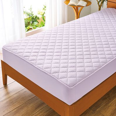 「接触冷感＆綿１００％リバーシブルパッド一体型ボックスシーツ（ボックスシーツ・ベッドシーツ）」