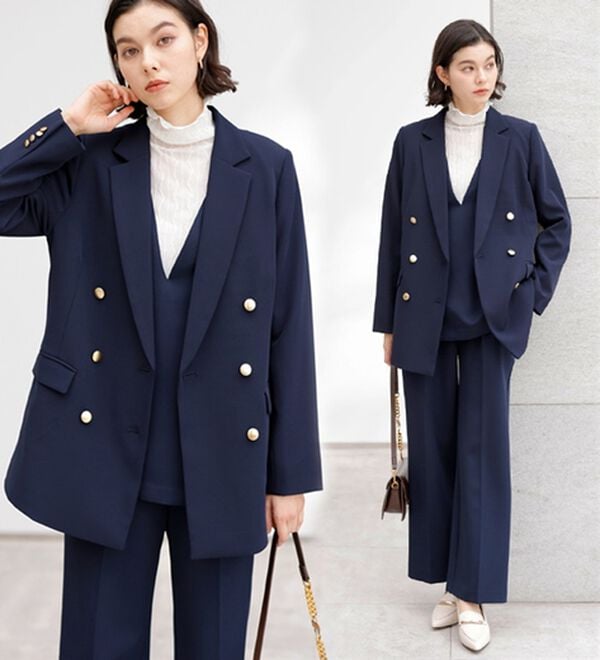 GeeRA（ジーラ）の「【入卒式/セレモニー】着回しベスト＆ジャケットセットスーツ（パンツスーツ）」｜詳細画像