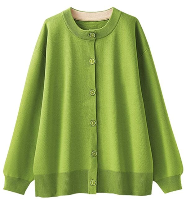 BELLUNA（ベルーナ）の「洗える！軽い！配色使いニットカーディガン（ニットカーディガン）」｜詳細画像