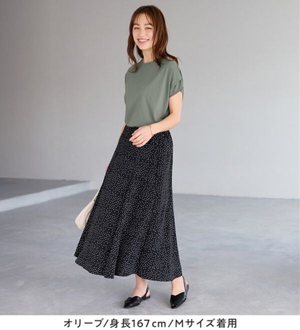 Viola e Viola（ヴィオラ エ ヴィオラ）の「脱普通！すっきり見え大人の上品Ｔシャツ（Tシャツ）」｜詳細画像