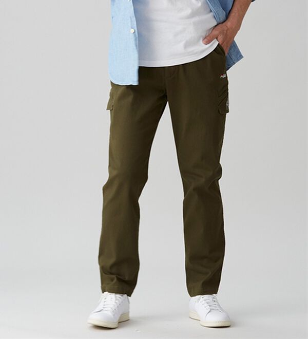 「＜フィラ＞素材で選べる！コットンストレッチカーゴ（メンズフルレングスパンツ）」｜詳細画像