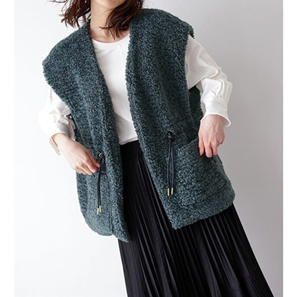 RANAN（ラナン）の「ウールライクボアベスト（ベスト）」｜詳細画像