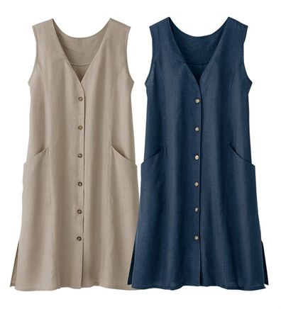BELLUNA（ベルーナ）の「【２枚組】リネン混チュニックベスト（チュニック）」