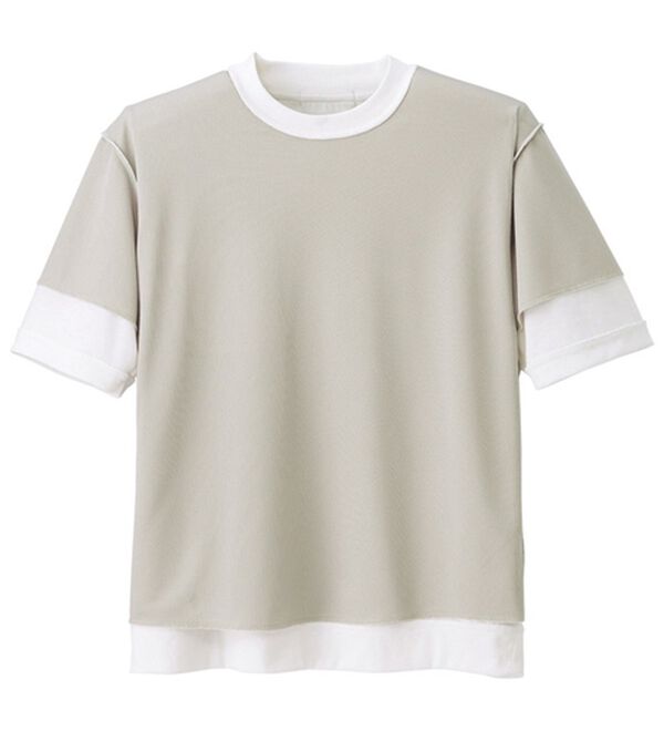 「【２色組】＜コムルヴァン・オム＞脱いでもキマる！ジャケットインＴシャツ（メンズＴシャツ）」｜詳細画像