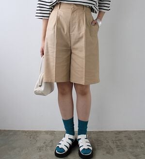 GeeRA（ジーラ）の「リネンライクハーフパンツ（その他パンツ）」｜詳細画像