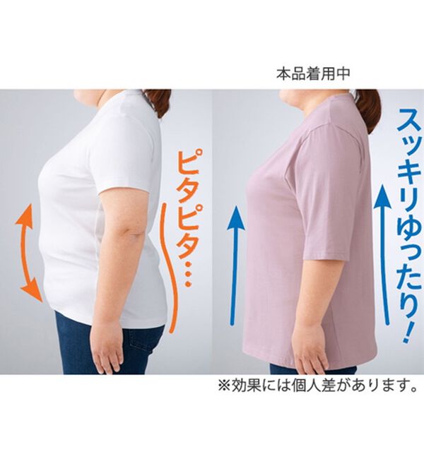 「【３色組】綿１００％サイド切替スタンド衿Ｔシャツ（カットソー）」｜詳細画像