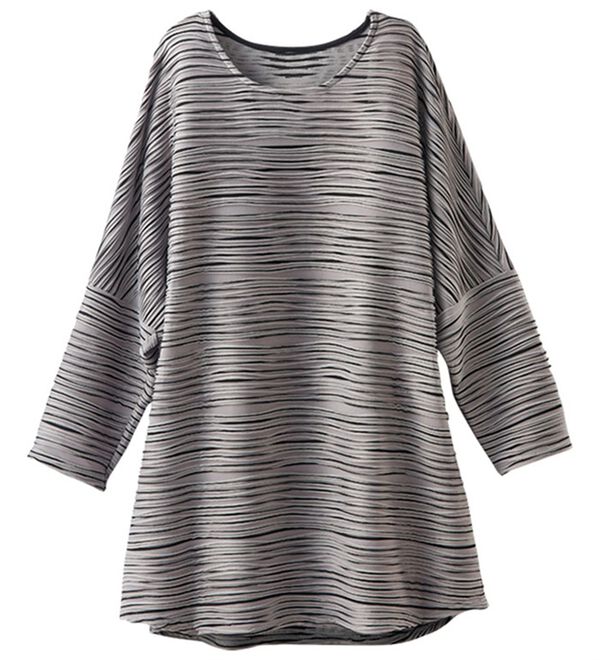 BELLUNA（ベルーナ）の「変わり編ドルマンデザインチュニック（チュニック）」｜詳細画像