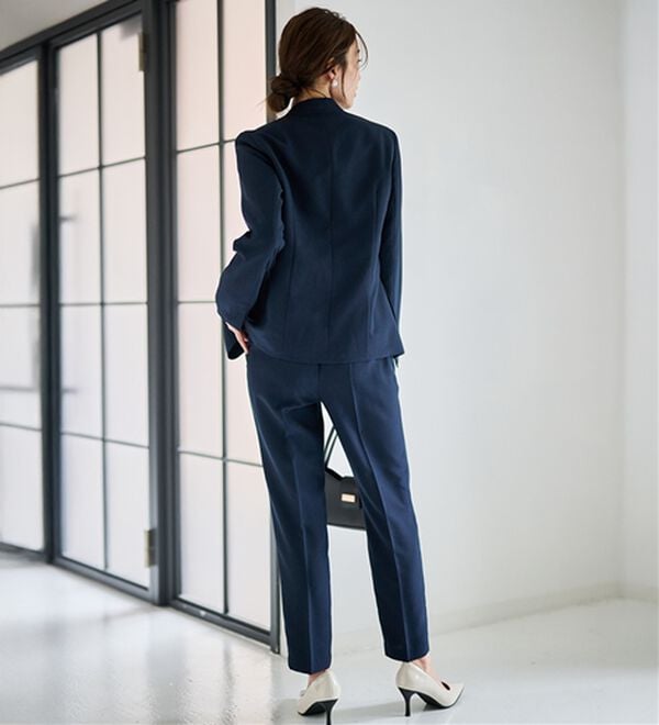 RANAN（ラナン）の「【選べる衿】2点セットベーシックスーツ（パンツスーツ）」｜詳細画像