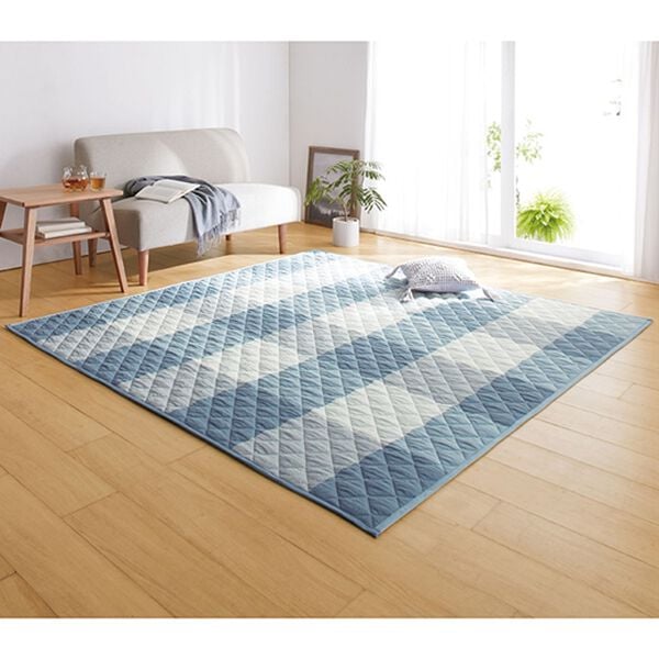 「洗える綿１００％しじらキルトカーペット（カーペット）」｜詳細画像