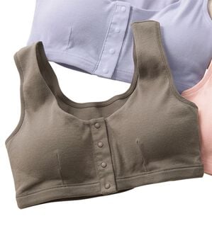 LAVIENNE（ラヴィエンヌ）の「素肌よろこぶオーガニックコットン前開きブラ（ブラジャー）」｜ブラウン