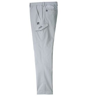 「＜フィラ＞キシリトール加工すっきりカーゴパンツ（メンズフルレングスパンツ）」｜ライトグレー